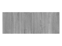 Ballinger Muebles de TV 2 uds madera ingeniería gris Sonoma 80x30x30 cm
