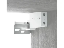 Ballinger Muebles de TV 2 uds madera ingeniería gris Sonoma 80x30x30 cm
