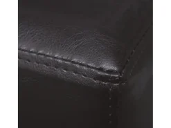 Banco 139,5 cm Piel Sintética Marrón Oscuro