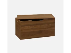 Banco arcón, final de cama con efecto de madera de nogal nogal