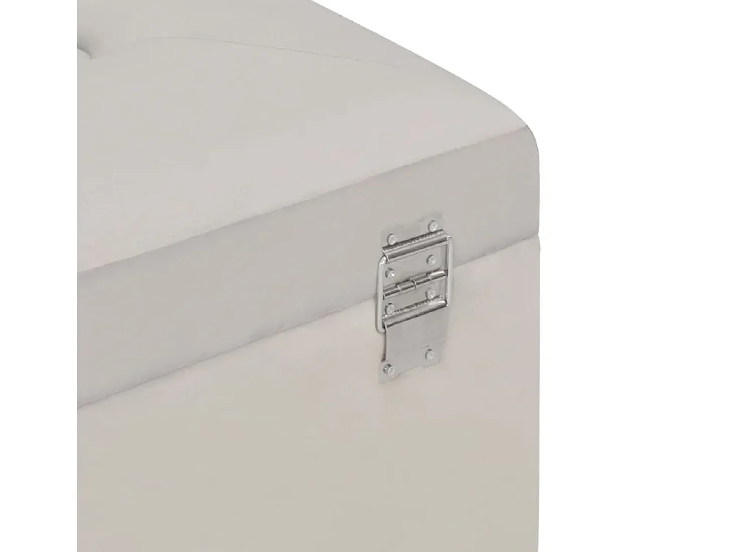 Banco con compartimento de almacenaje 80 cm Terciopelo Gris