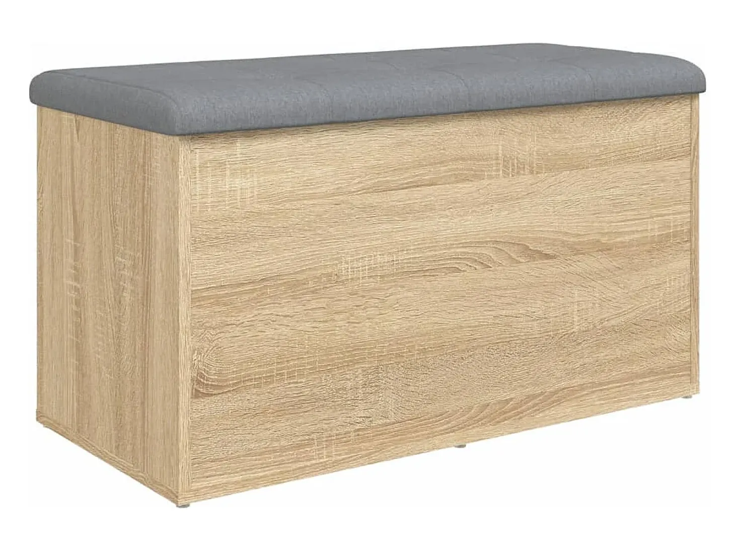 Banco de almacenaje de roble Sonoma 82x42x45 cm madera de ingeniería
