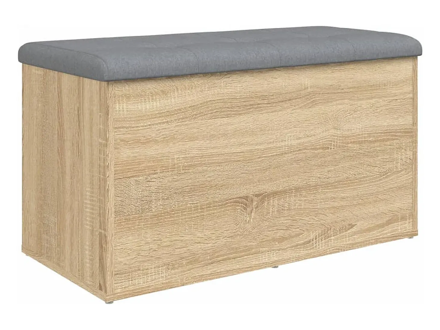 Banco de almacenaje de roble Sonoma 82x42x45 cm madera de ingeniería
