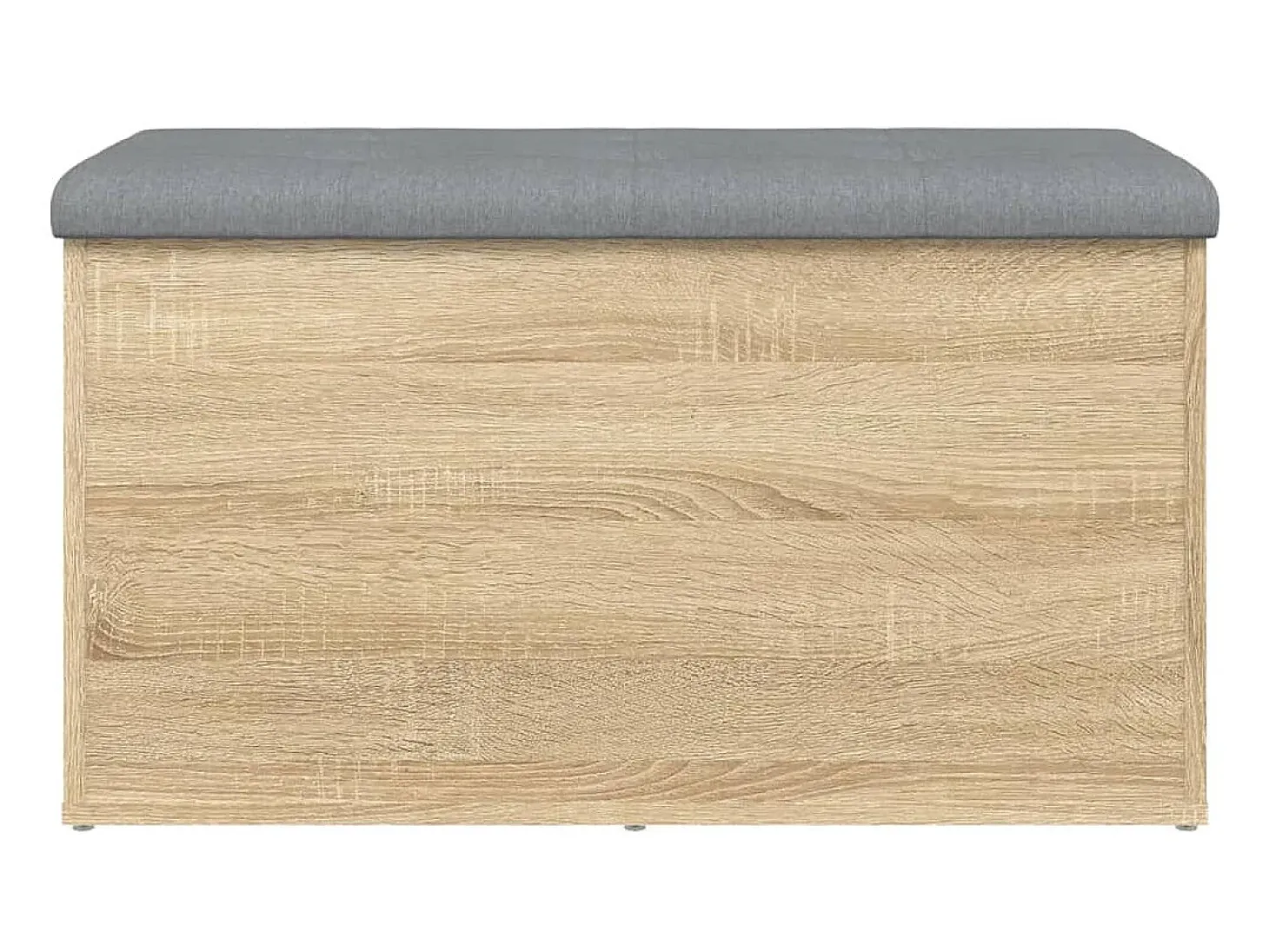 Banco de almacenaje de roble Sonoma 82x42x45 cm madera de ingeniería