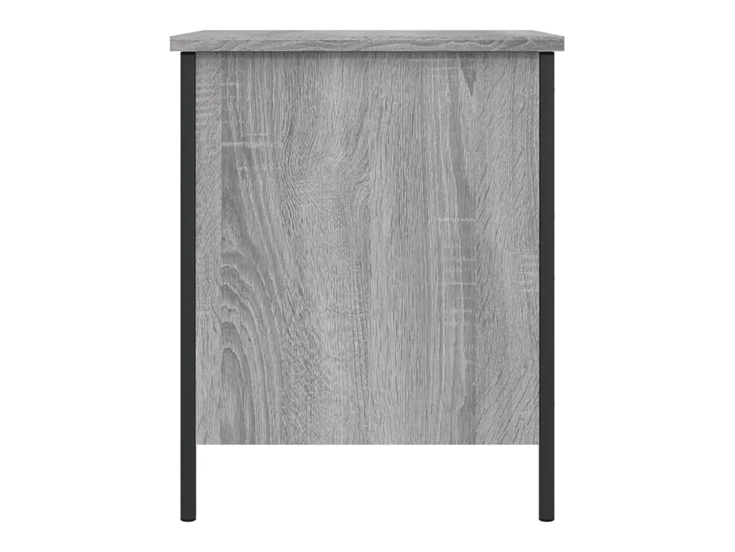 Banco de almacenaje Sonoma gris 40x42,5x50 cm madera de ingeniería