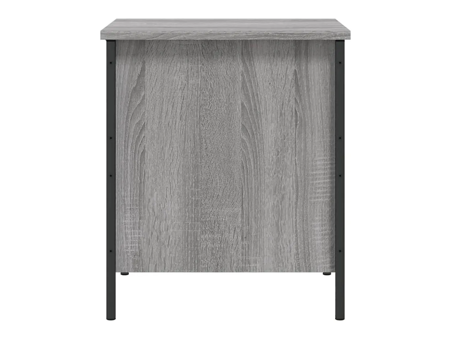 Banco de almacenaje Sonoma gris 40x42,5x50 cm madera de ingeniería