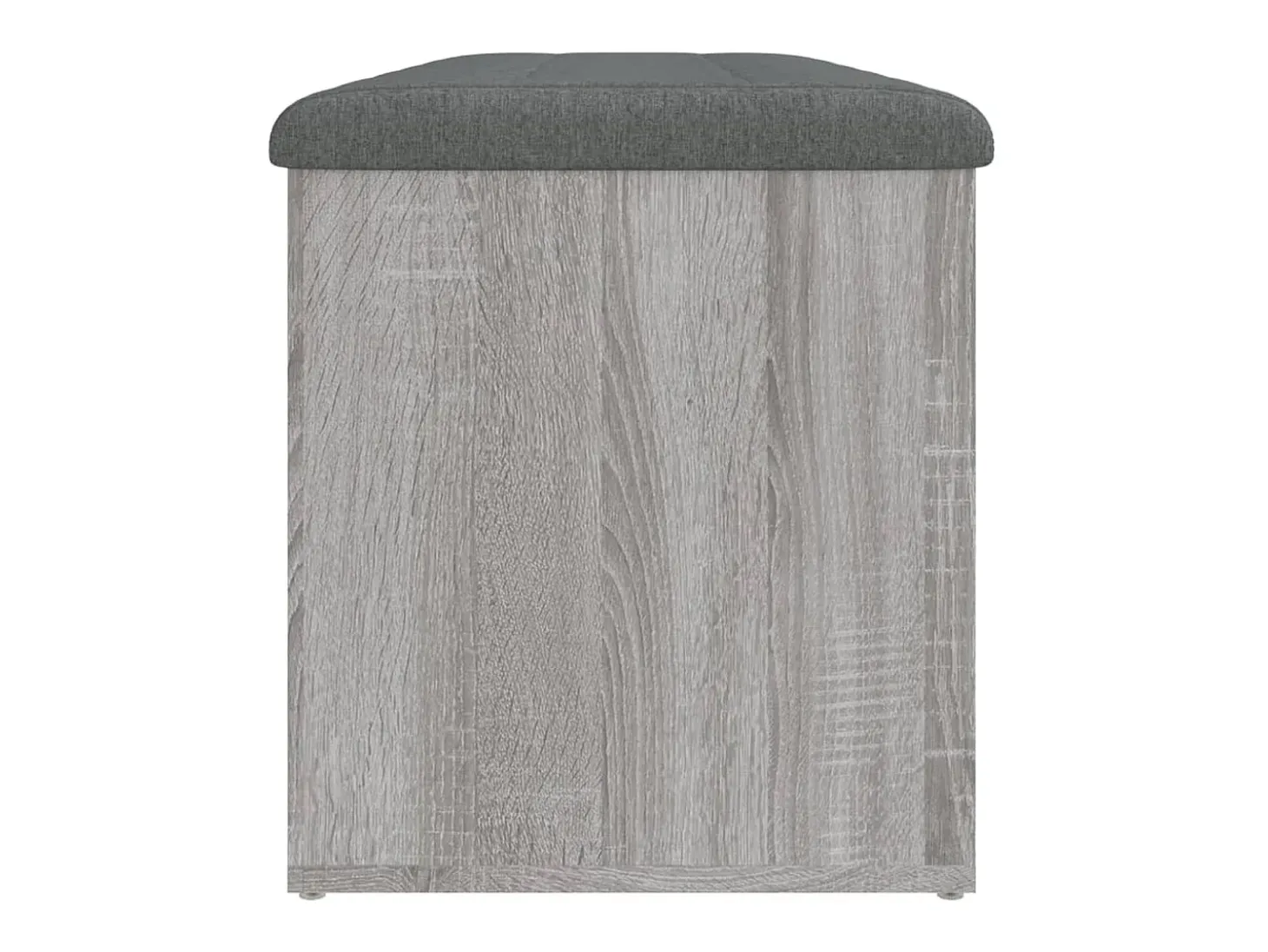 Banco de almacenaje Sonoma gris 102x42x45 cm madera de ingeniería