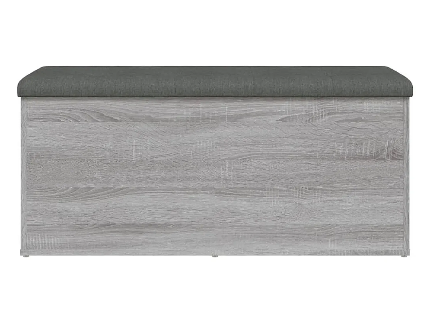 Banco de almacenaje Sonoma gris 102x42x45 cm madera de ingeniería