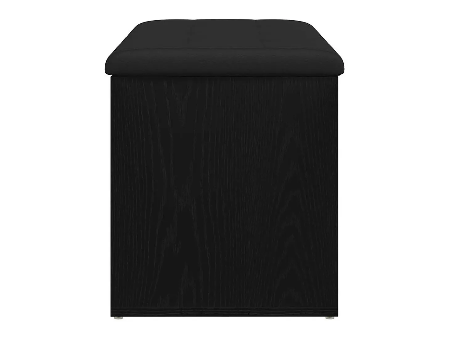Banco de almacenamiento de roble negro 82 x 42 x 45 cm Madera de ingeniería