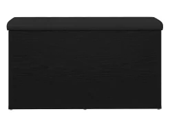 Banco de almacenamiento de roble negro 82 x 42 x 45 cm Madera de ingeniería