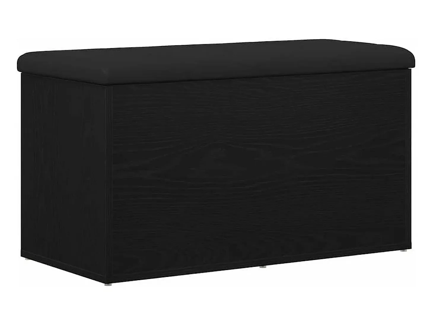 Banco de almacenamiento de roble negro 82 x 42 x 45 cm Madera de ingeniería