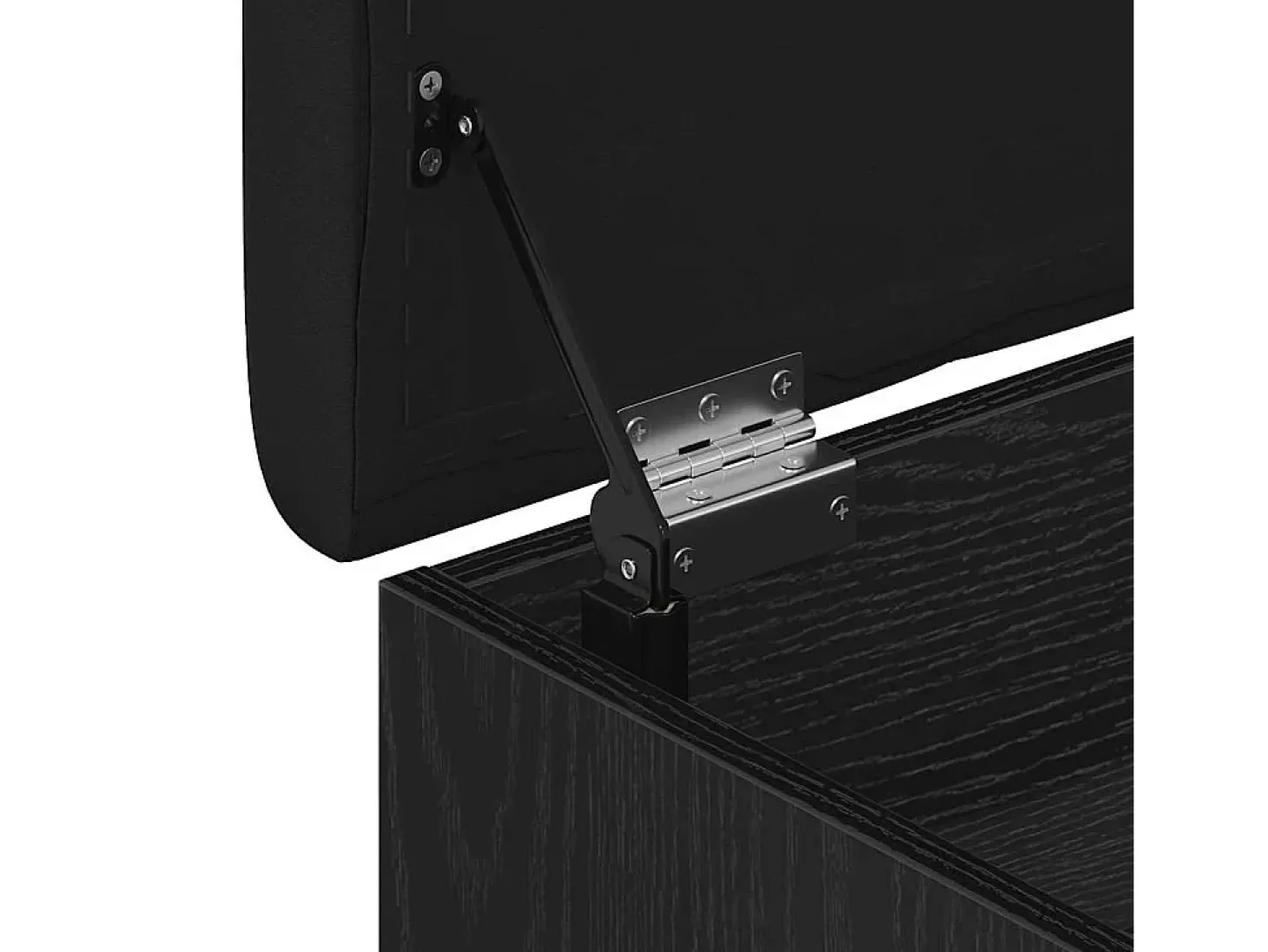 Banco de almacenamiento de roble negro 102 x 42 x 45 cm Madera de ingeniería