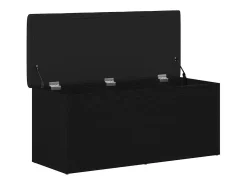 Banco de almacenamiento de roble negro 102 x 42 x 45 cm Madera de ingeniería