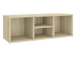 Banco de almacenamiento para zapatos de roble Sonoma de madera de ingeniería