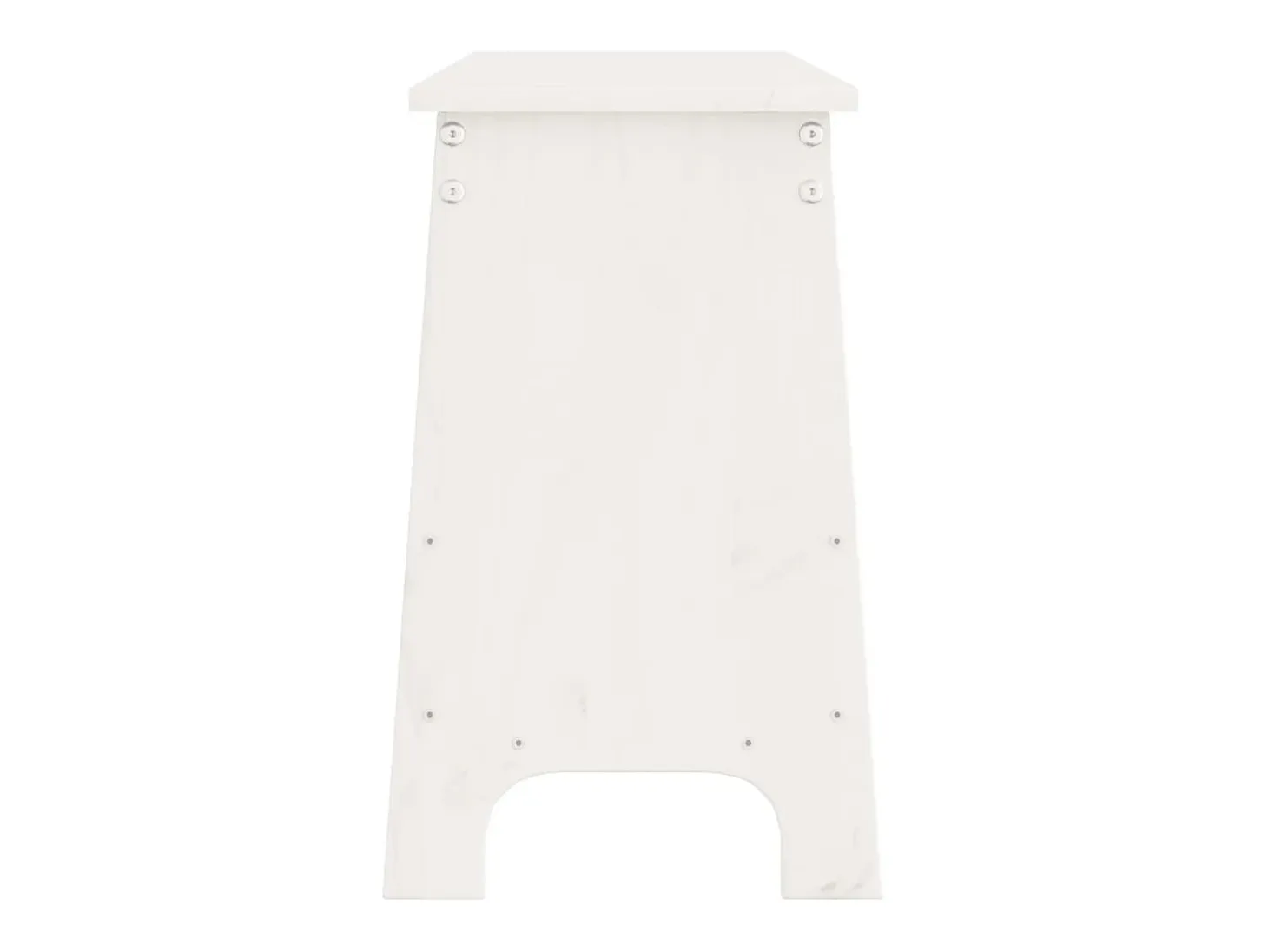 Banco de entrada blanco 160x28x45 cm madera maciza de pino