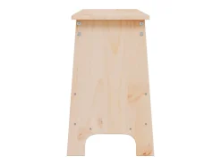 Banco de entrada 160x28x45 cm madera maciza de pino