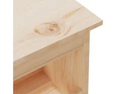 Banco de entrada 160x28x45 cm madera maciza de pino