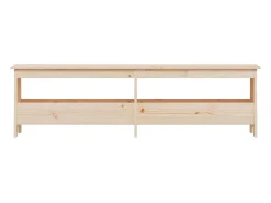 Banco de entrada 160x28x45 cm madera maciza de pino