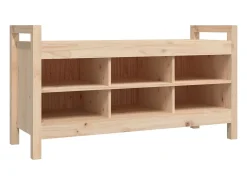 Banco de entrada 110x40x60 cm Madera maciza de pino