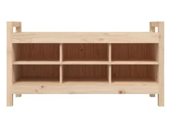 Banco de entrada 110x40x60 cm Madera maciza de pino