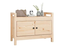 Banco de entrada 80x40x60 cm Madera maciza de pino