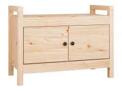 Banco de entrada 80x40x60 cm Madera maciza de pino