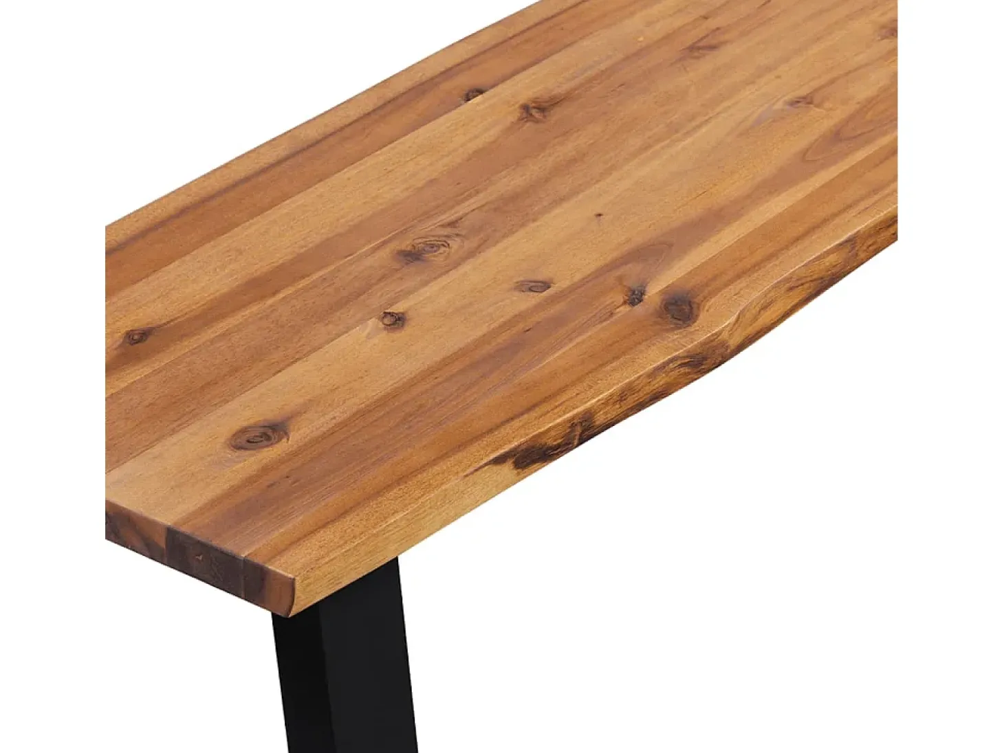 Banco de madera maciza de acacia 145 cm