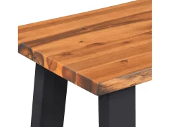 Banco de madera maciza de acacia 145 cm