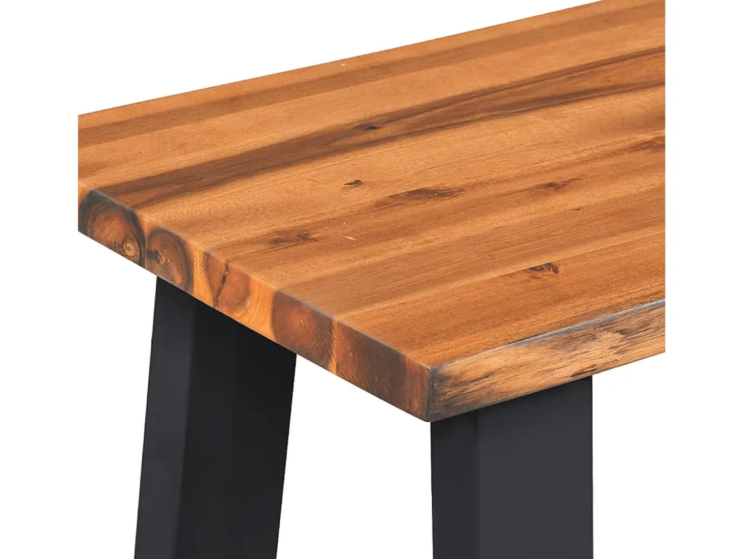Banco de madera maciza de acacia 145 cm