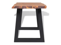 Banco de madera maciza de acacia 145 cm