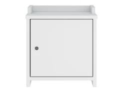 Banco de recibidor SANDNES blanco 45x40x50 cm madera maciza de pino