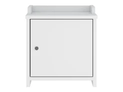 Banco de recibidor SANDNES blanco 45x40x50 cm madera maciza de pino