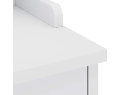 Banco de recibidor SANDNES blanco 45x40x50 cm madera maciza de pino