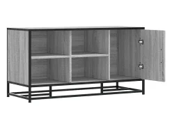 Banco para zapatos de madera de ingeniería y metal gris Sonoma
