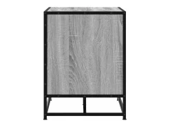 Banco para zapatos de madera de ingeniería y metal gris Sonoma
