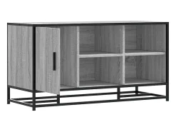 Banco para zapatos de madera de ingeniería y metal gris Sonoma