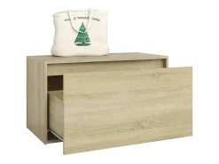 Banco pasillo madera de ingeniería roble Sonoma 80x40x45 cm ES713305