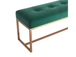 Banco Verde Oscuro 110x36x45 cm Terciopelo