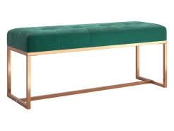 Banco Verde Oscuro 110x36x45 cm Terciopelo