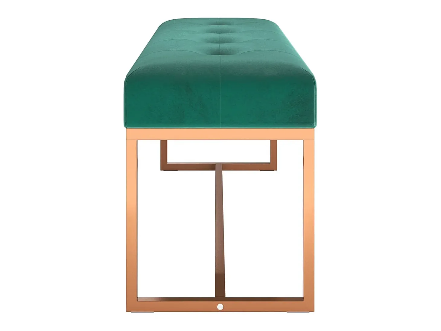 Banco Verde Oscuro 110x36x45 cm Terciopelo