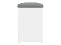 Banco zapatero blanco 82x32x45,5 cm madera de ingeniería