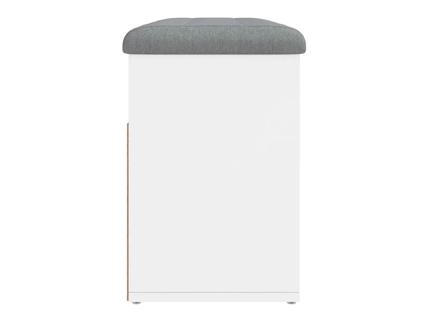Banco zapatero blanco 82x32x45,5 cm madera de ingeniería