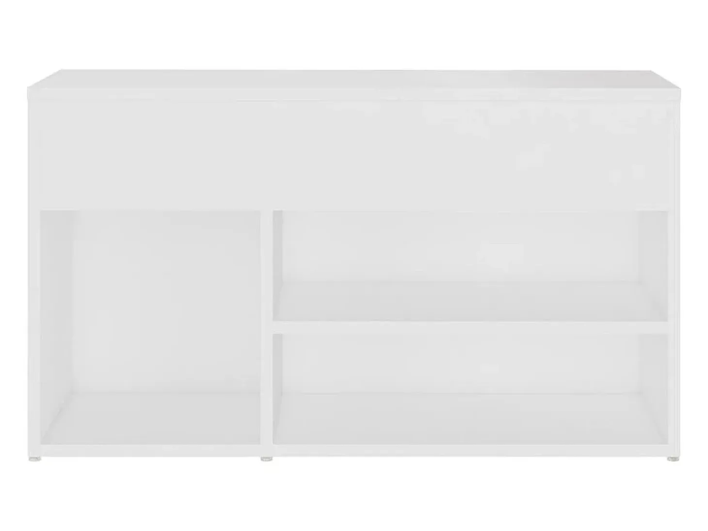 Banco zapatero blanco 80x30x45 cm Madera de ingeniería