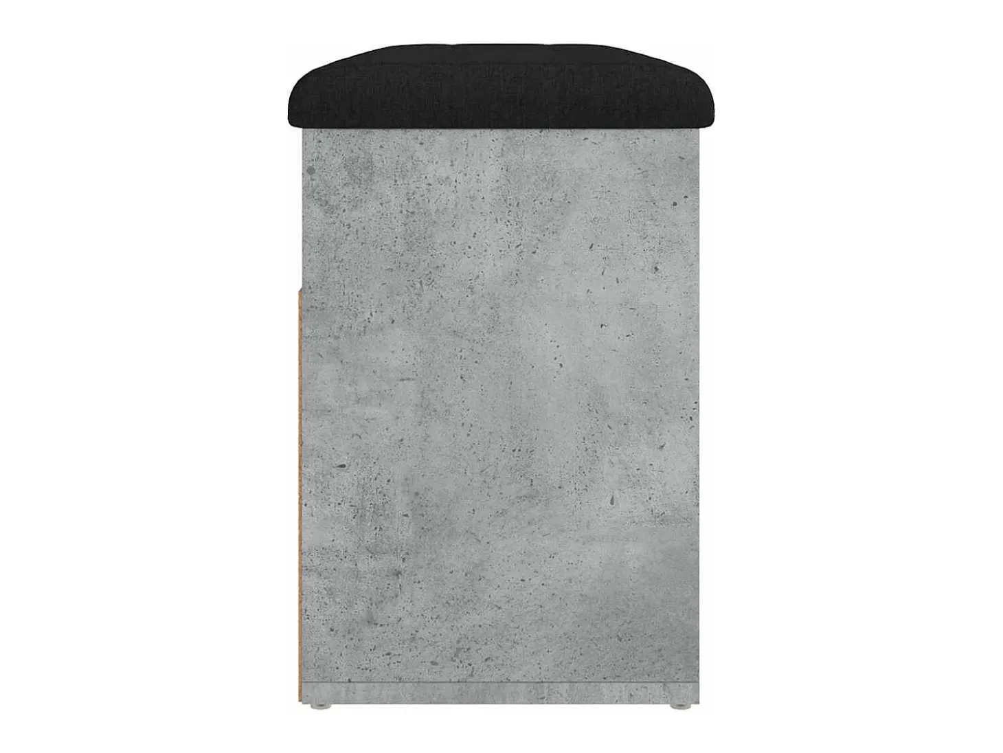 Banco zapatero de hormigón gris 82x32x45,5 cm madera de ingeniería