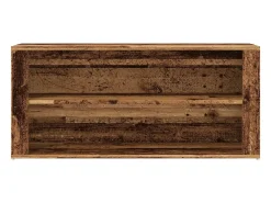 Banco zapatero de madera antigua 100x35x45 cm madera de ingeniería