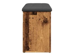 Banco zapatero de madera antigua 82x32x45,5 cm madera de ingeniería