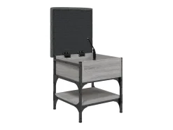Banco zapatero madera de ingeniería gris Sonoma 42x42x45 cm ES404020