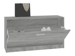 Banco zapatero Sonoma gris 80x24x45 cm Madera de ingeniería