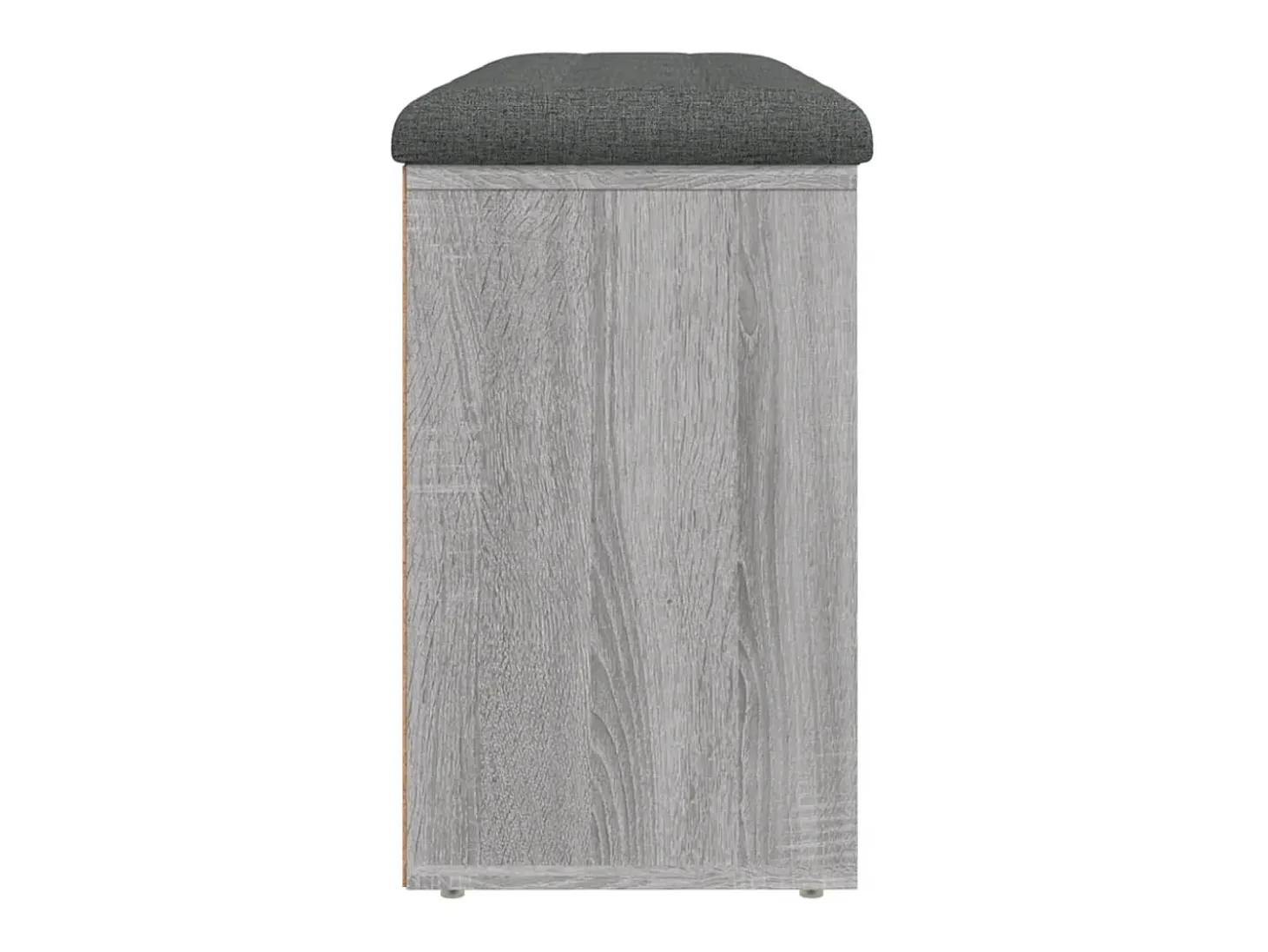 Banco zapatero Sonoma gris 102x32x50 cm madera de ingeniería