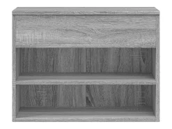 Banco zapatero Sonoma gris 60x30x45 cm Madera de ingeniería